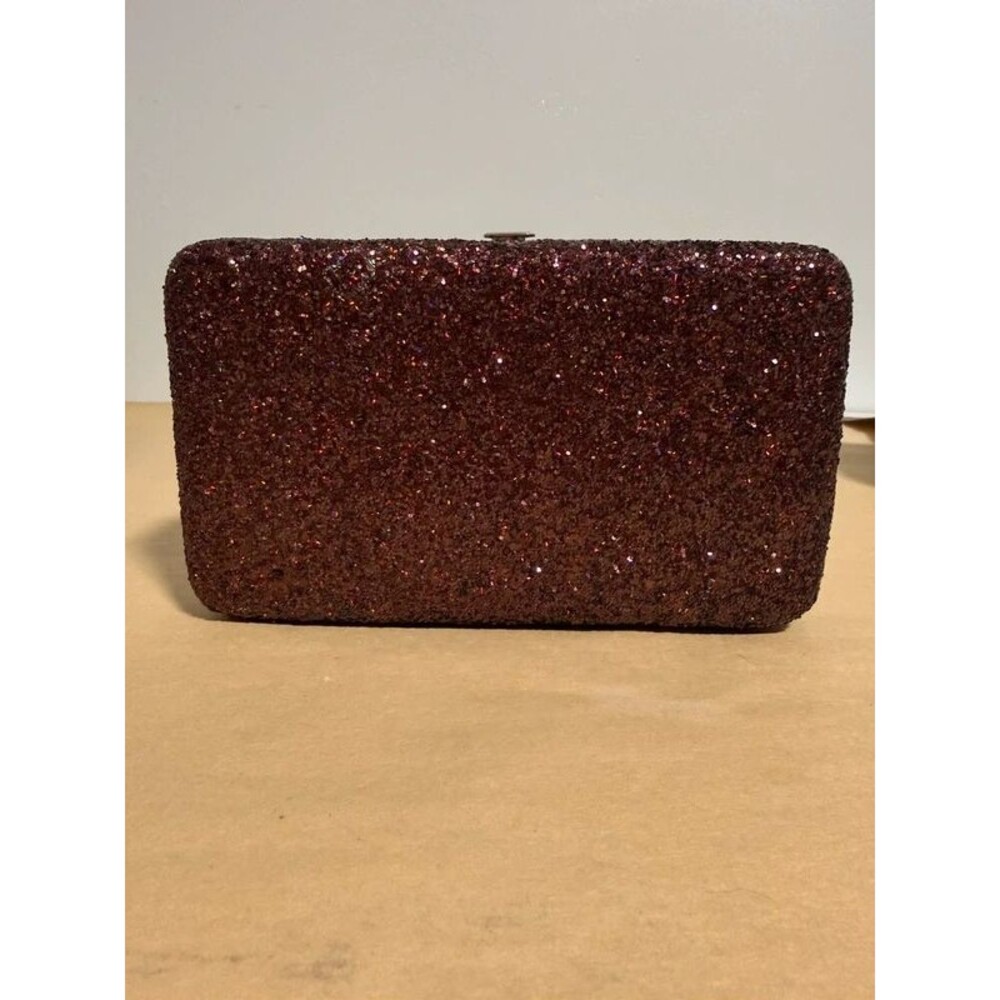Burgundy Sparkly Clutch